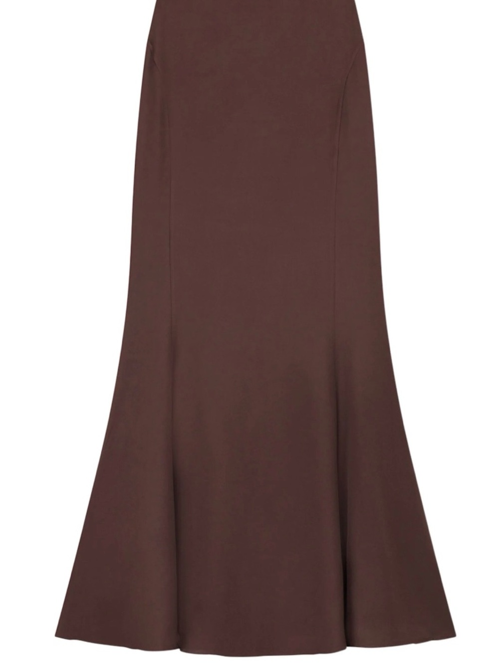 LouLou Studio Dalupiri Brown Flared Maxi Skirt